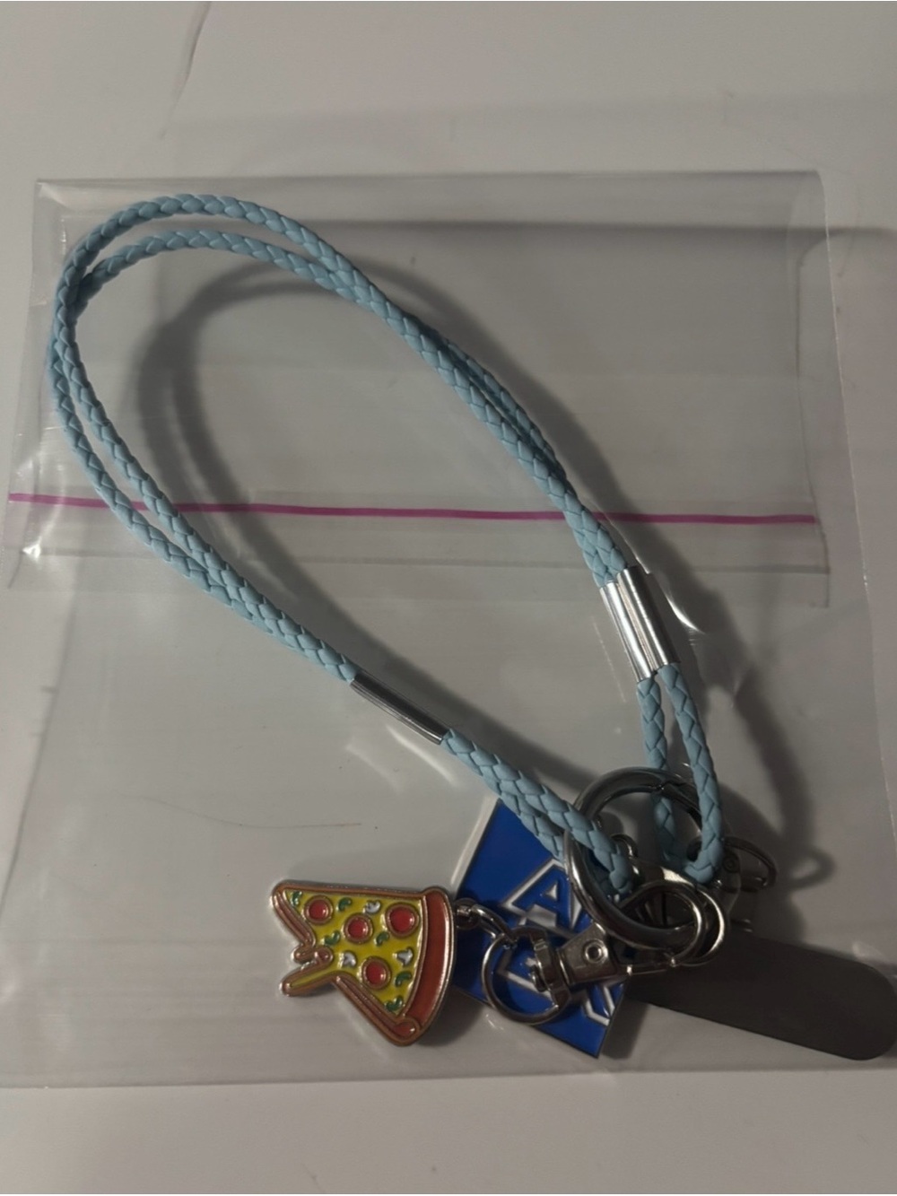 New US OPEN AMEX Phone Chain/bracelet + Pizza charm. Exclusive AMEX Lounge.